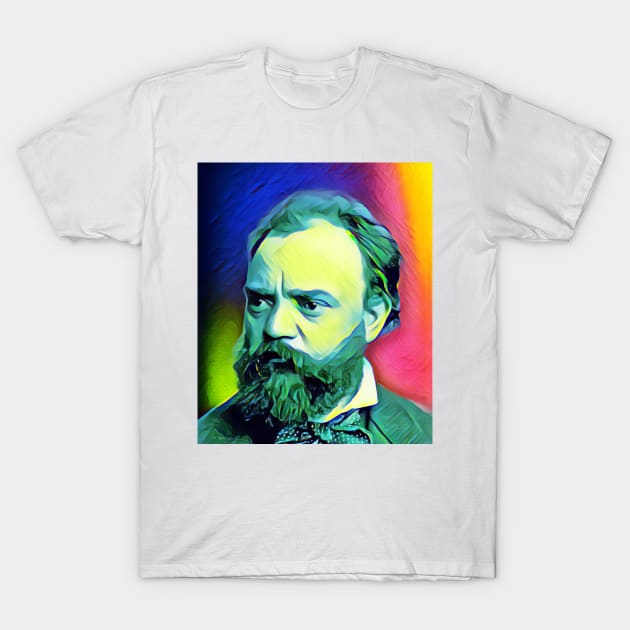 Antonín Dvořák Colourful Portrait | Antonín Dvořák Artwork 5 T-Shirt by JustLit